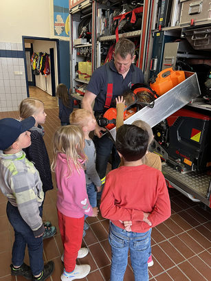 Aktionstag der Vorschulkinder bei der freiwilligen Feuerwehr in Naumburg 